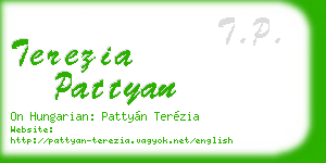 terezia pattyan business card